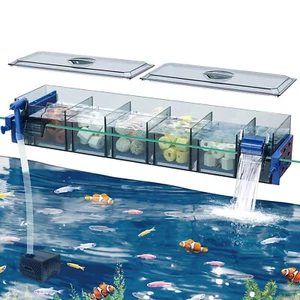 Aquarium Aquarium Filter mit Wasserfall Sauerstoffversorgung geeignet Mehrschichtfilter - Bild 1 von 15