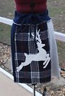 Flannel Jersey Deer Bohemian Hippie Upcycled Skirt with Yoga Band NEW Size M