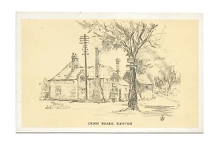 Cross Roads Newton Cambridgeshire künstlerische Postkarte - Bild 1 von 2