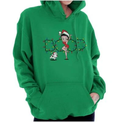 Betty Boop Lindas Luces de Navidad para Mujer Sudaderas con Capucha Sudaderas con Capucha Foto 1 de 4