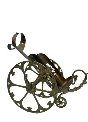 Carro de vino champán - Portabotellas de latón para servir carrito de mesa no enfriador Foto 1 de 4