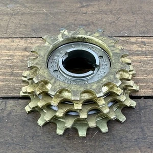 Vintage Regina GS Oro Freewheel French Thread 18 Tooth 5 Speed 14 Tooth Gold - Picture 1 of 11