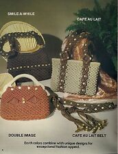 Beaded Handbag & Belt Patterns - Craft Books:#7499 Macrame Purse Boutique