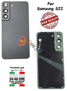 BACK COVER SCOCCA POSTERIORE PER SAMSUNG S22 SM-G901B CON VETRINO NEW - Foto 1 di 1