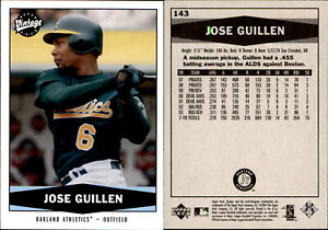 Jose Guillen 2004 Upper Deck Vintage #143 Card Oakland Athletics