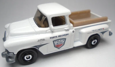 Camión Matchbox 2022 1957 GMC Stepside Hero blanco 1:66 diecast camioneta de 2 3/4" Foto 1 de 4