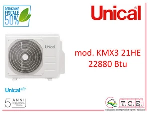 Climatizzatore UNICAL mod. KMX3 21HE - 22880 Btu trial - air Cristal esterna - Picture 1 of 1