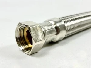 TUCAI Extra Twist Flexschlauch Panzerschlauch Edelstahl 3/8" ÜM 800mm lang - Bild 1 von 3