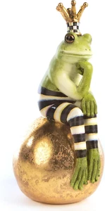 Fergal Frosch auf Kugel, süße Frosch Statue, einzigartige Frosch Dekoration für Bad oder Li - Bild 1 von 6