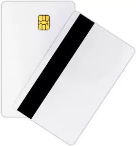 10Pcs SLE4442 Chip Cards with 2 Track Hi-Co Magnetic Stripe PVC Blank Card CR80 - Picture 1 of 12