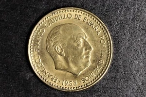 Moneda Franco 1 Peseta 1953 *56 - BC. Coin Franco 1 Peseta 1953 *56 - BC - Imagen 1 de 6
