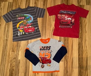 Disney Cars Pixar Lightning McQueen 95 Racing Team Rare Vintage Y2K Size 5/6 Lot - Picture 1 of 8
