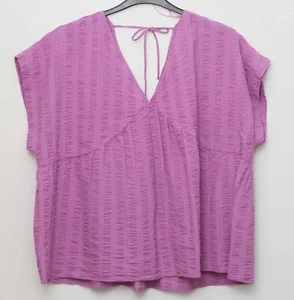 TU Cap lenght sleeved V neck top purple size 22 tagged new - Picture 1 of 1