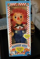 VINTAGE HASBORO THE ORIGINAL RAGGEDY ANDY DOLL WITH A HEART ~ NEW