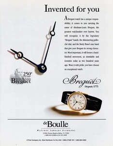 1997 BREGUET WATCH photo ~ Exceptional Watches ~ 1-Pg Magazine VINTAGE PRINT AD - Picture 1 of 1