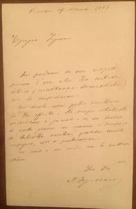 Lettera autografa di Antonio Fogazzaro - Picture 1 of 1
