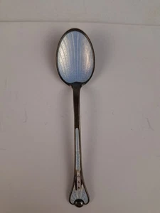 J. Tostrup Norwegische Perle Emaille Sterlingsilber Demitasse Löffel 4" - Bild 1 von 6