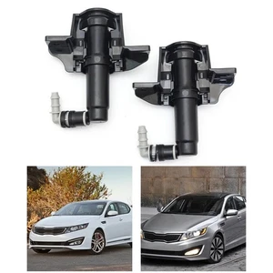 Pair Headlight Washer Nozzle for Kia Optima K5 2011 2012 2013 OEM Numbers - Picture 1 of 12