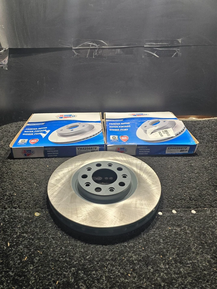 (CANTIDAD 2) Para Chrysler 200 2015-2017 Dodge Dart 2013-16 Rotor de freno de disco YH425687P Foto 1 de 4