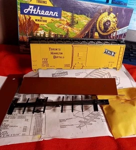 Toronto Hamilton Buffalo Cooper Oshtemo Rare Athearn Kit HO TH&B 3002 Yel Boxcar - Picture 1 of 6