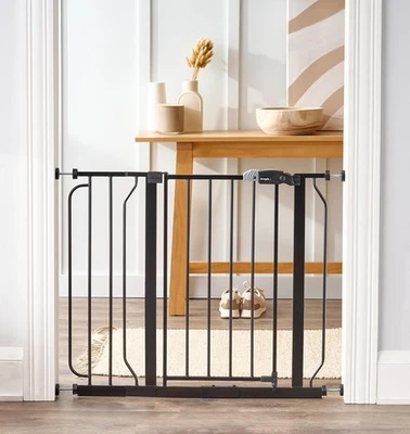 Regalo Easy Step 38,5 pulgadas Walk Thru Baby Gate, incluye extensión de 6 pulgadas NEGRO Foto 1 de 4