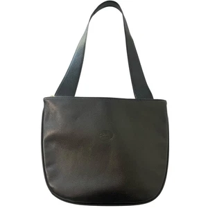 Vintage Longchamp Schultertasche Doppelfach Schwarz Made in France - Bild 1 von 11