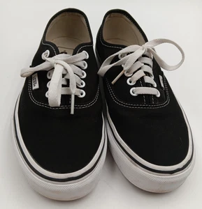 Vans Authentic Canvas Skateboarding Unisex Sneaker Blue Mens 7 Womens 8.5  - Picture 1 of 9