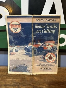 1926 Standard Oil Motor Trails Red Crown Road Map: South Dakota USED - Picture 1 of 2