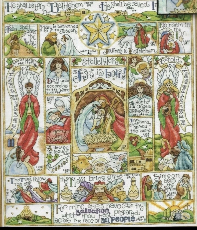 Nativity Story Counted Cross Stitch Kit - Image 1 of 4