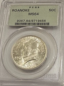1937 Roanoke Commemorative Silver, PCGS-MS-64 - Picture 1 of 4