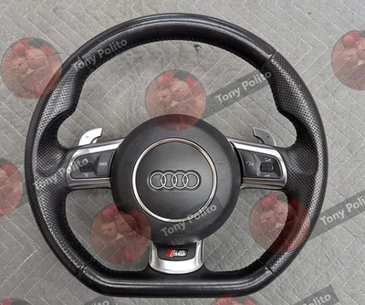 Volante AUDI TT TTS TTRS MK2 8J R8 2008-2015 con palancas de cambio OEM Foto 1 de 4