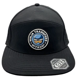 Ninja Transfers Hiyahh Foremost 6023 Black Trucker Hat 100% Polyester - Picture 1 of 10