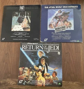 Star Wars Empire Strikes Back Return of Jedi - Rare PAL Laserdiscs - Tested - Picture 1 of 12