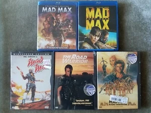Mad Max - 5 Filme DVD/Blu-ray Lot - 1 2 3 4 Road Warrior Thunderdome Fury Rd - Bild 1 von 4