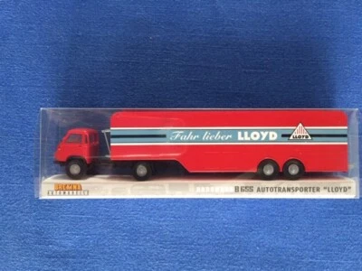 BREKINA 1/87 BORGWARD B 655 AUTOTRANSPORTER "LLOYD" # 43204 vintage raro - Immagine 1 di 4