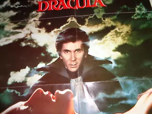 DRACULA POSTER FILM ORIGINALE 1979 27X41 HORROR S/S FRANK LANGELLA L OLIVIER - Foto 1 di 6