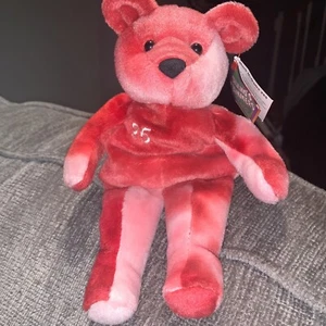 Salvino's Bammers #25 MARK McGUIRE Red/Pink 9"Beanie Bag Bear St Louis - Picture 1 of 7