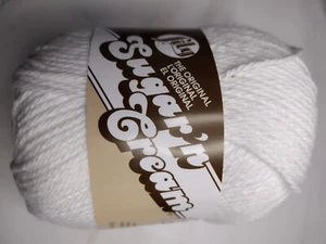 Lily Sugar'n Cream Super Size Yarn - White - Lot of 3 - NEW! - Picture 1 of 2