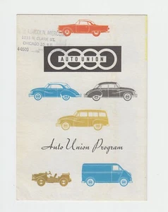 DKW Auto Union Program ca 1958 US / USA market Prospekt / Brochure - Bild 1 von 5