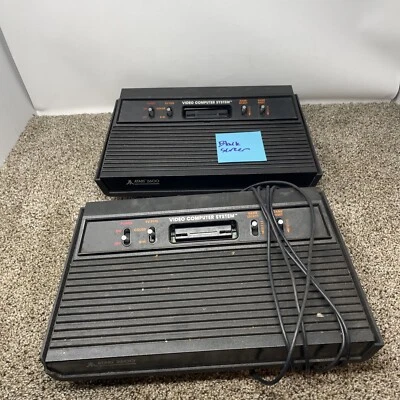 Lot of 2 Atari 2600 Consoles As-Is for Parts or Repair - Image 1 of 4