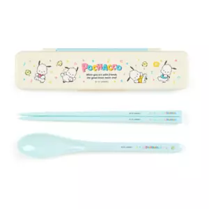 Pochacco Chopsticks & Spoon Set Melamine Sanrio Japan - Picture 1 of 7