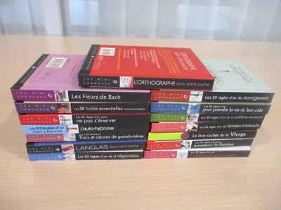 COLLECTION LES MINI LAROUSSE lot de 15 livres bien-être développent personnel .. - Photo 1/4
