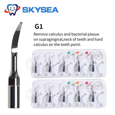 1-10 Dental Ultrasonic Piezo Scaler Tips G1 fit Woodpecker EMS Handpiece - Image 1 of 4