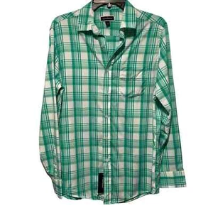 Camicia a quadretti uomo Club Room regolare, verde/bianco, piccola - Foto 1 di 6