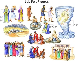 Figuras de fieltro de trabajo para tablero de franela OldTestament historia bíblica interactiva para niños - Imagen 1 de 2