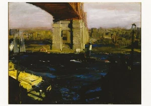 Postcard George Bellows "The Bridge, Blackwells Island" 1906 MINT Unused - Picture 1 of 1