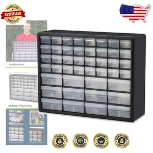 Multi-Use 44-Drawer Plastic Organizer – Effortless Storage for Home & Office - Picture 1 of 17