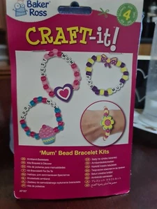 Baker Ross mom bead wooden bracelet kits x 4 - Picture 1 of 5
