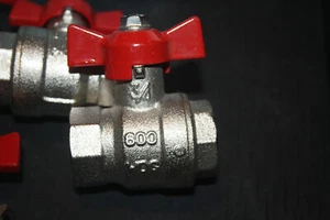 GS Absperrhahn NEU Kugelhahn Flügelgriff 3/4" Zoll PN 25 DN20 600 Kugelventil - Bild 1 von 6