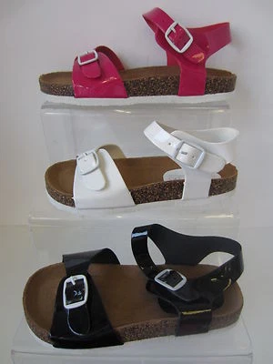 Niña Negro/Blanco/Fucsia spot on Sandalias Ru Tallas 9-2 H1068 - Imagen 1 de 4